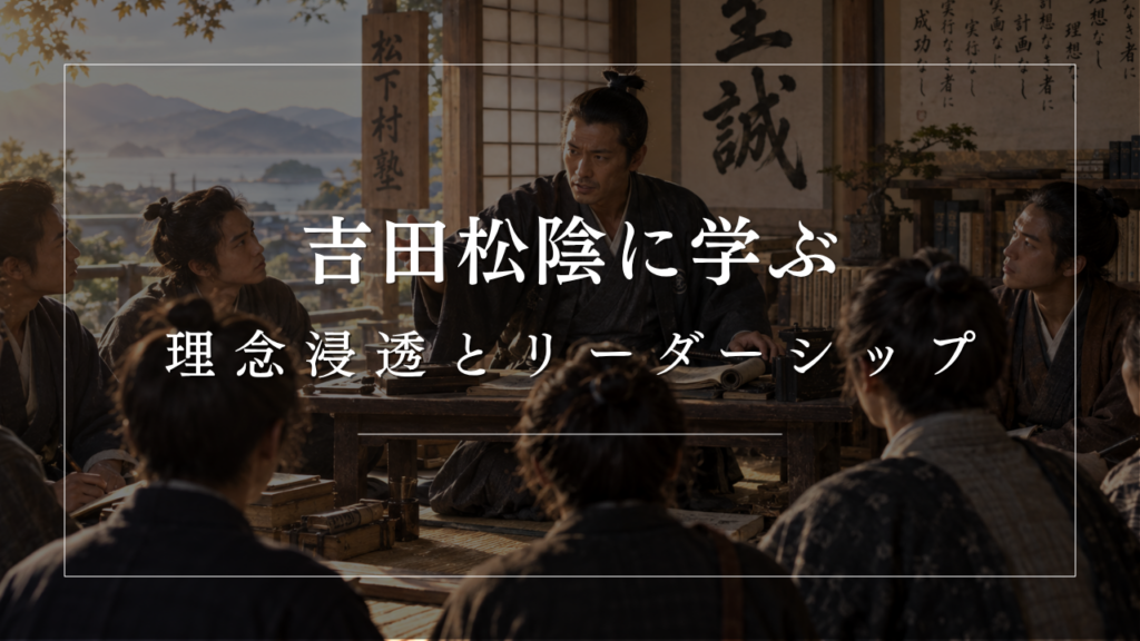 理念を現実に落とし込む。吉田松陰に学ぶ、実行の力